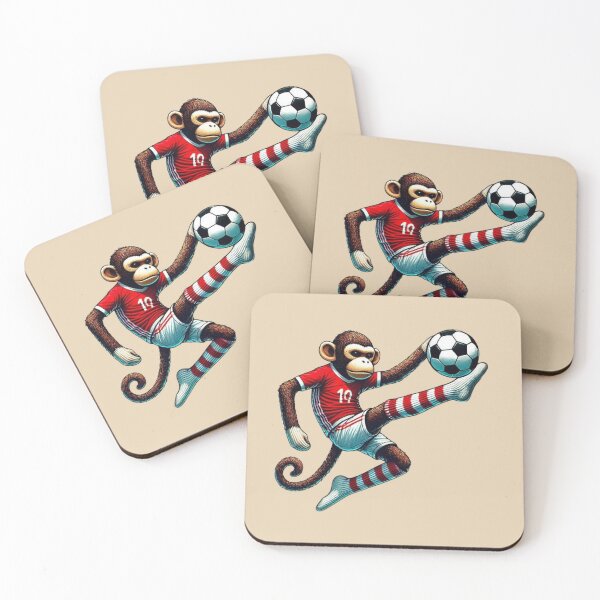 Item preview, Sock Monkey Soccer  designed and sold by Myra365Art.