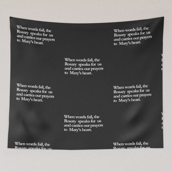 Item preview, When Words Fail, the Rosary Speaks designed and sold by ComeToKnowMary.