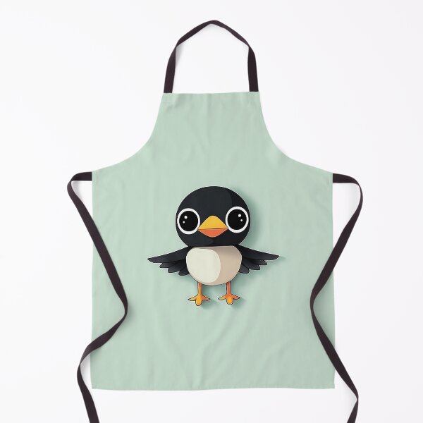 Item preview, Adorable Bird Illustration on Green Background designed and sold by GoldenTealArts.