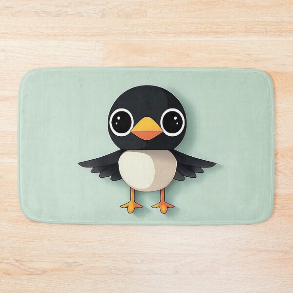 Item preview, Adorable Bird Illustration on Green Background designed and sold by GoldenTealArts.