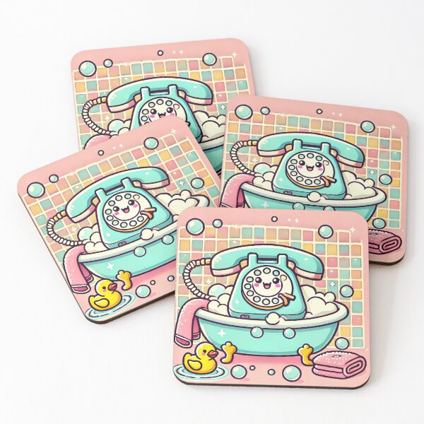 Item preview, Funny Landline Phone Taking a Bath designed and sold by Peelya.