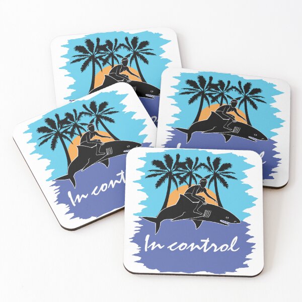 Item preview, Surfer Riding Shark shows he is In Control.  designed and sold by Digi-pics.