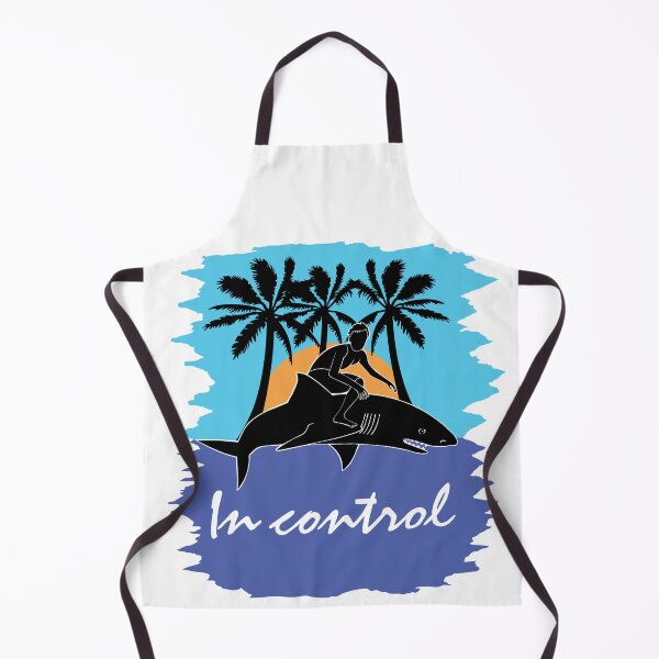 Item preview, Surfer Riding Shark shows he is In Control.  designed and sold by Digi-pics.