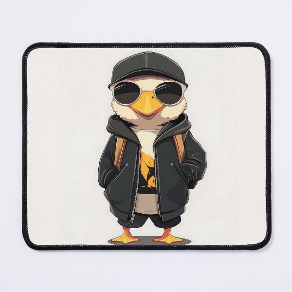 Item preview, Cool Cartoon Duck in Streetwear Style designed and sold by GoldenTealArts.