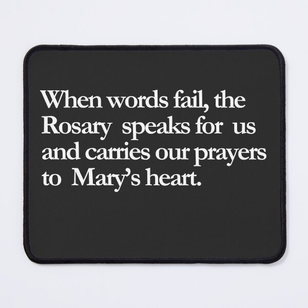 Item preview, When Words Fail, the Rosary Speaks designed and sold by ComeToKnowMary.
