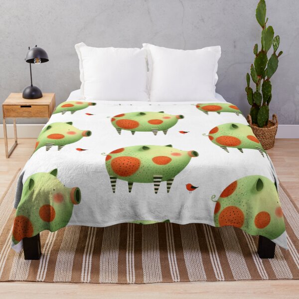 Item preview, A whimsical illustration of happy pig designed and sold by Beyondnote-Art.