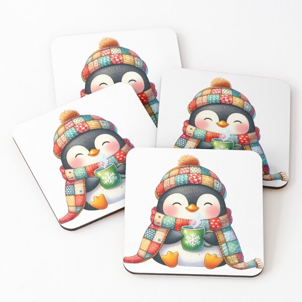 Item preview, A0645 Cozy Penguin Watercolor Clipart - Adorable Winter Penguin Illustrations for Crafting, Holidays, DIY Projects, and Digital Art designed and sold by angieart68.