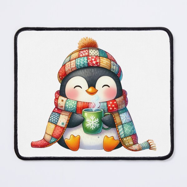 Item preview, A0645 Cozy Penguin Watercolor Clipart - Adorable Winter Penguin Illustrations for Crafting, Holidays, DIY Projects, and Digital Art designed and sold by angieart68.