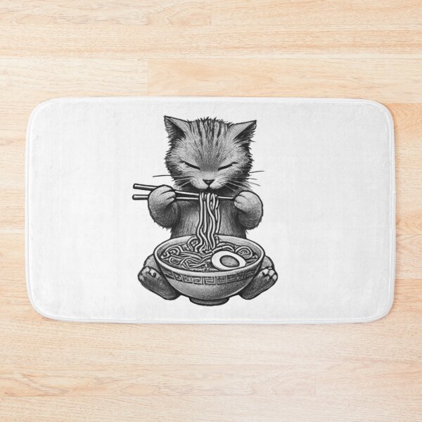 Aperçu de l'œuvre Chat Ramen 13 créée et vendue par S.Lindsay Designs.