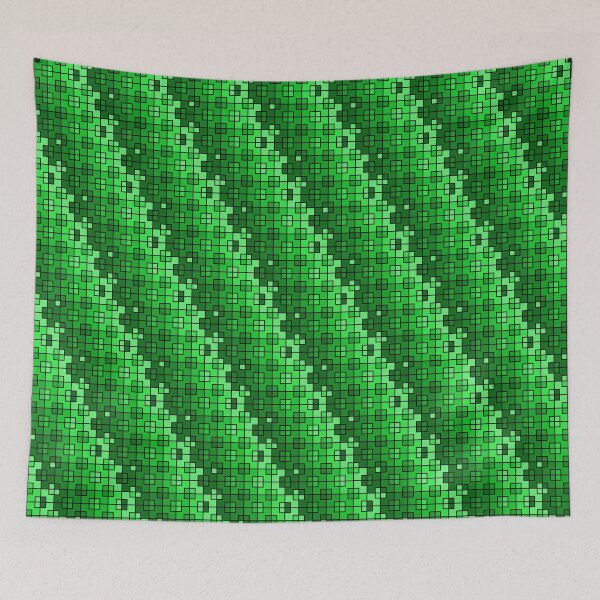 Item preview, Green 8-Bit Squares designed and sold by Lindsey Popejoy.