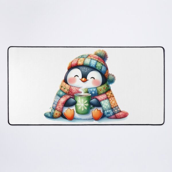 Item preview, A0645 Cozy Penguin Watercolor Clipart - Adorable Winter Penguin Illustrations for Crafting, Holidays, DIY Projects, and Digital Art designed and sold by angieart68.