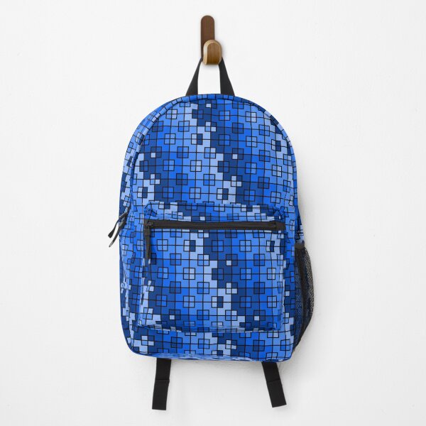 Item preview, Blue 8-Bit Squares designed and sold by Lindsey Popejoy.