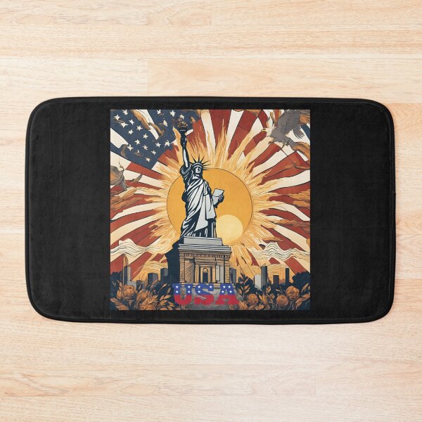 Item preview, USA Pride Statue of Liberty Sun Flag designed and sold by FroggyFly Designs.