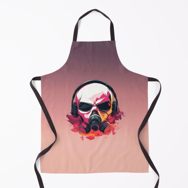 Item preview, Skull Headphones Gas Mask Logo Design designed and sold by GoldenTealArts.