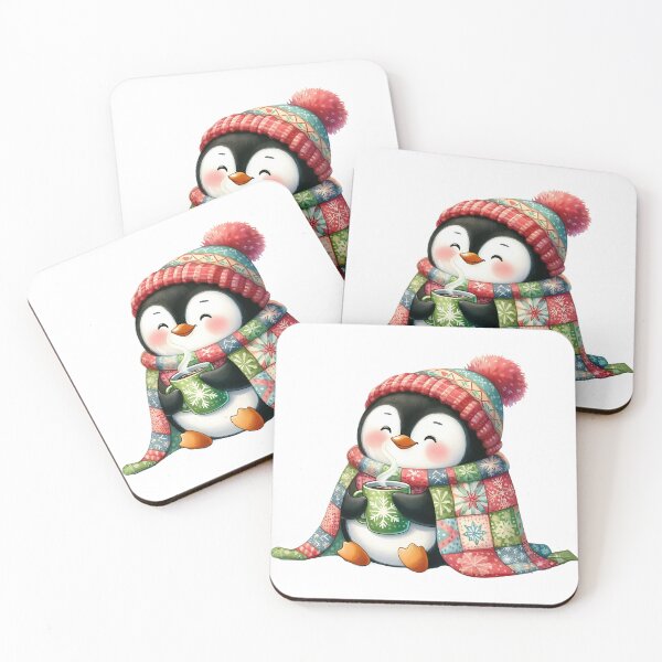 Item preview, A0645 Cozy Penguin Watercolor Clipart - Adorable Winter Penguin Illustrations for Crafting, Holidays, DIY Projects, and Digital Art designed and sold by angieart68.