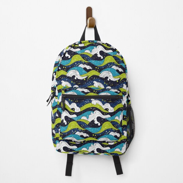 Item preview, Abstract ocean waves with dynamic blue forms designed and sold by Piotrek0001.