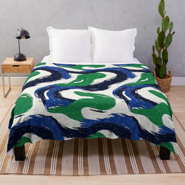 Item preview, Fluid nature-inspired shapes in calming blue tones designed and sold by Piotrek0001.