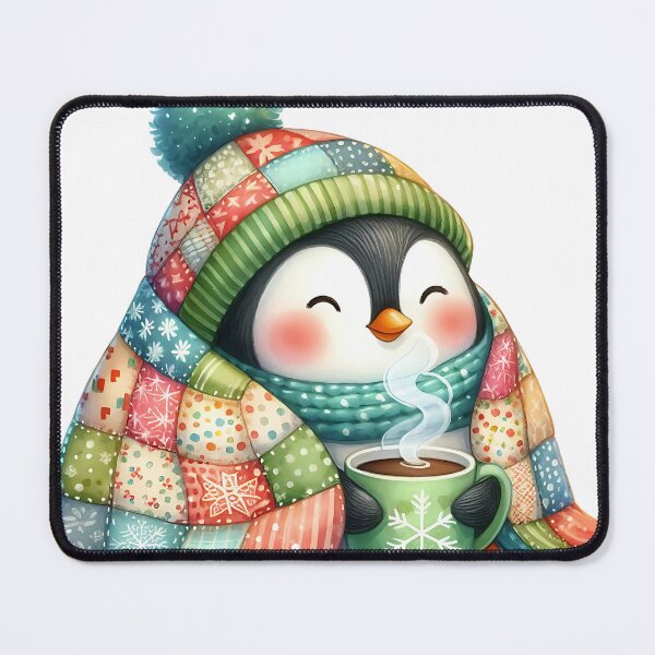 Item preview, A0645 Cozy Penguin Watercolor Clipart - Adorable Winter Penguin Illustrations for Crafting, Holidays, DIY Projects, and Digital Art designed and sold by angieart68.