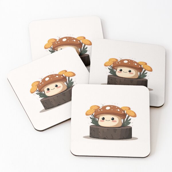 Item preview, Cute Cartoon Mushroom Vector Illustration designed and sold by GoldenTealArts.