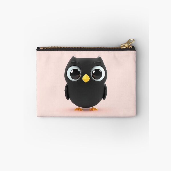 Item preview, Black Owl Minimalist Cartoon Vector Design designed and sold by GoldenTealArts.