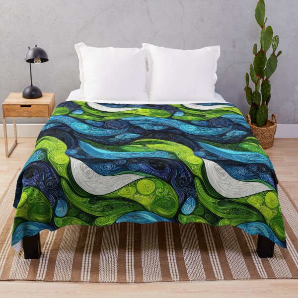 Item preview, Oceanic inspirations with bold brushstroke details designed and sold by Piotrek0001.