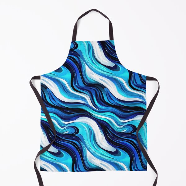 Aperçu de l'œuvre Abstractions de vagues bleu-vert avec des textures modernes créée et vendue par Piotrek0001.