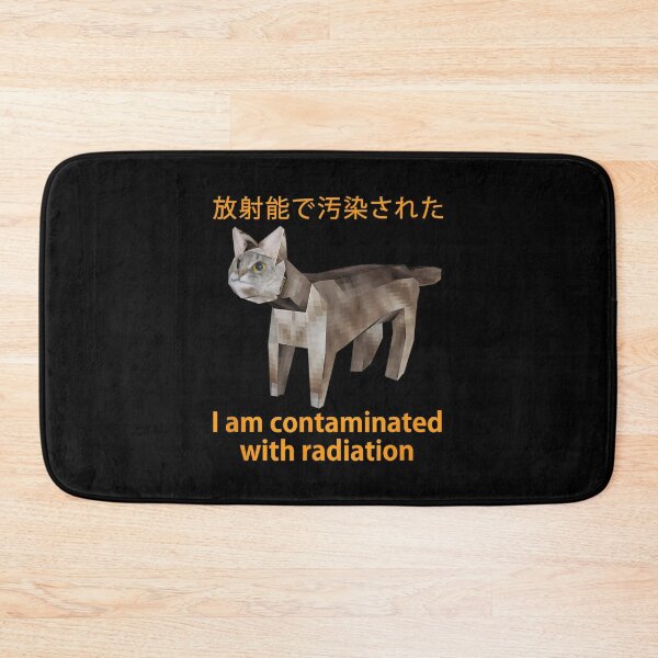 Item preview, Cat Meme I Am Contaminated With Radiation Japanese designed and sold by DreamyNature.