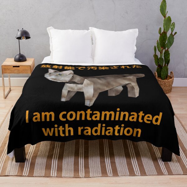 Item preview, Cat Meme I Am Contaminated With Radiation Japanese designed and sold by DreamyNature.