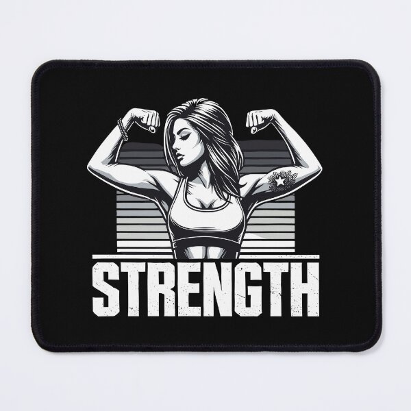 Item preview, Strength strong woman flexes muscles gift designed and sold by Pineapple-Tree.