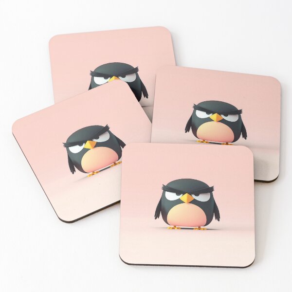 Item preview, Cute 3D Angry Bird Illustration designed and sold by GoldenTealArts.