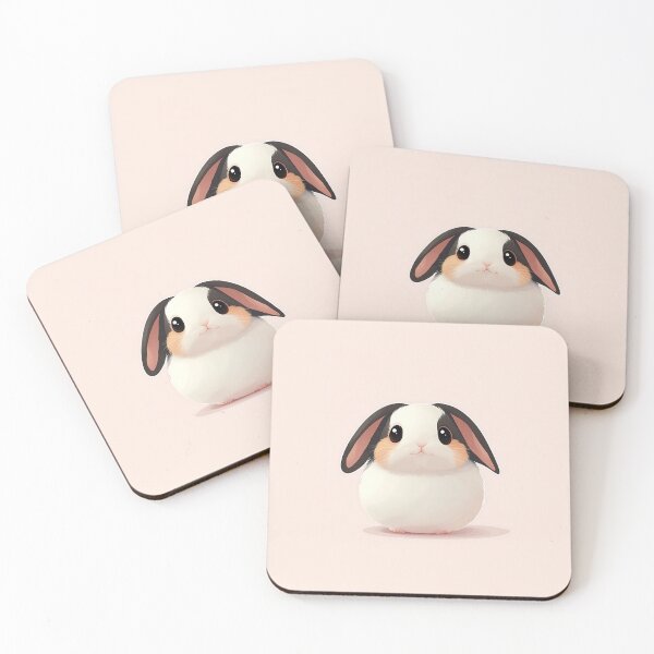 Item preview, Cute Chubby Rabbit Cartoon Illustration designed and sold by GoldenTealArts.