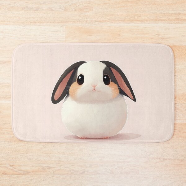 Item preview, Cute Chubby Rabbit Cartoon Illustration designed and sold by GoldenTealArts.