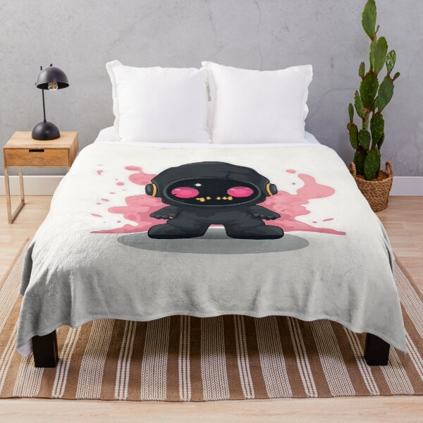 Item preview, Cute Black Chibi Ragdoll Monster Illustration designed and sold by GoldenTealArts.