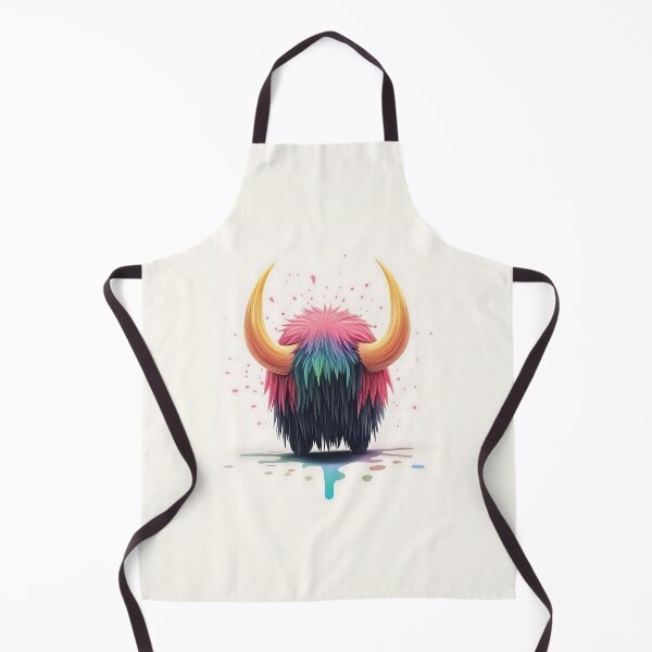 Item preview, Cute Colorful Yak With Dripping Effect designed and sold by GoldenTealArts.