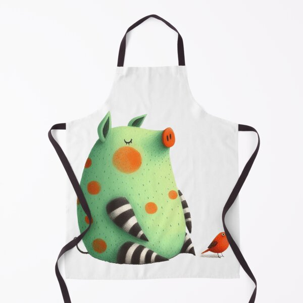 Item preview, A whimsical illustration of happy pig designed and sold by Beyondnote-Art.