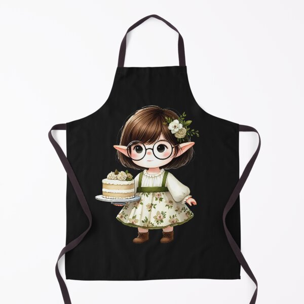 Item preview, A0647 Adorable Elf with Cake Watercolor Clipart - Whimsical Elf Illustrations for Birthdays, Holidays, Crafting, and DIY Projects designed and sold by angieart68.