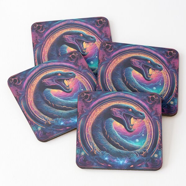Item preview, Ancient Serpent Art: Mystical Snake Design Inspired by Mythology designed and sold by Cosmic Enigma.