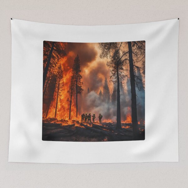 Item preview, Fire. Firefighters. California Wildfires. Their sacrifices burn brighter than any flame they extinguish. designed and sold by trintae.