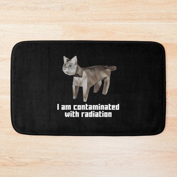 Item preview, Funny I Am Contaminated With Radiation Ironic Cat Meme designed and sold by DreamyNature.