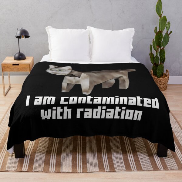 Item preview, Funny I Am Contaminated With Radiation Ironic Cat Meme designed and sold by DreamyNature.