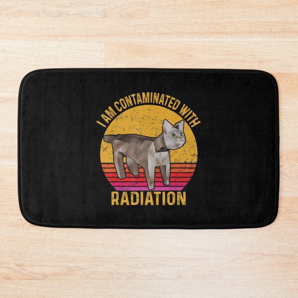 Item preview, Funny I Am Contaminated With Radiation Japanese Cat Meme designed and sold by DreamyNature.