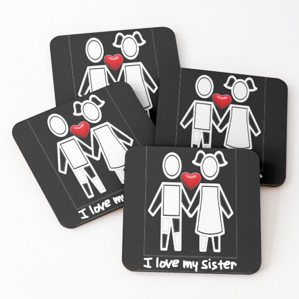 Item preview, Siblings Friendship I love my sister, Minimalist graphic for gifts. designed and sold by JanChryzostom.