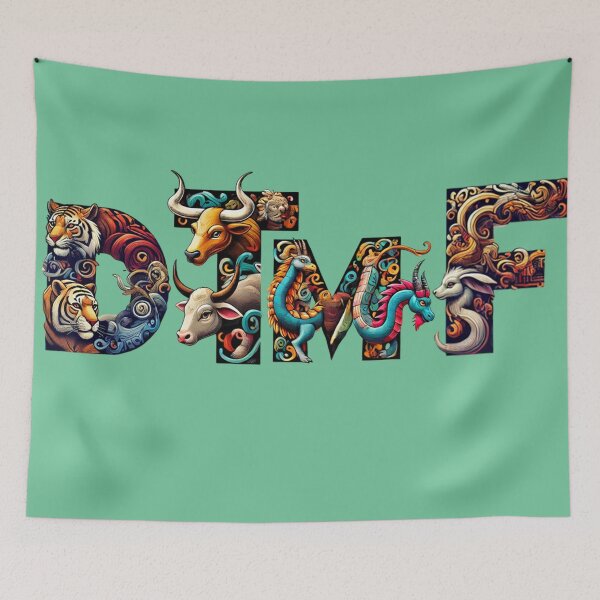 Item preview, DTMF Mythical and Wildlife Typography - Artistic Animal Design designed and sold by Kts20.