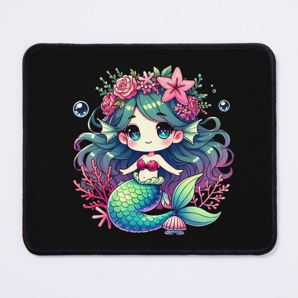 Item preview, Chibi Mermaid designed and sold by Funny Vintage Stickers And T-Shirts.