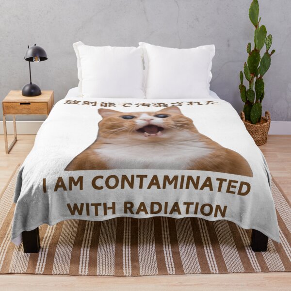 Item preview, I Am Contaminated Funny With Radiation Cat Meme designed and sold by DreamyNature.