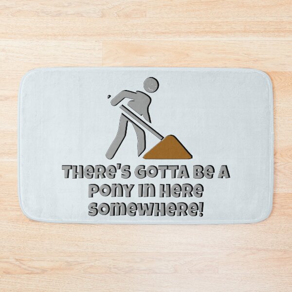 Item preview, There's Gotta Be A Pony In Here Somewhere! (Gray) designed and sold by He-Cool.
