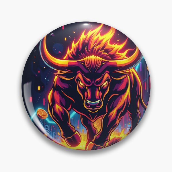 Item preview, Raging Crypto Bull: Fury of the Bull Run designed and sold by RK - Shop.