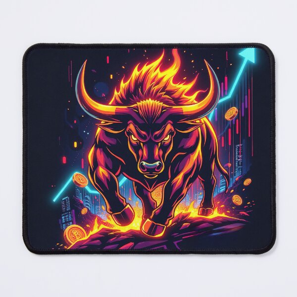 Item preview, Raging Crypto Bull: Fury of the Bull Run designed and sold by RK - Shop.