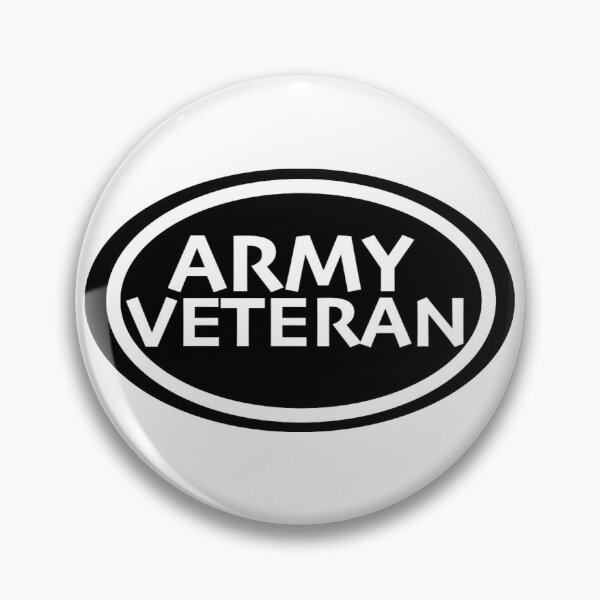 Item preview, Army Veteran print novelty: Military design in black and white print designed and sold by PSST-Design.