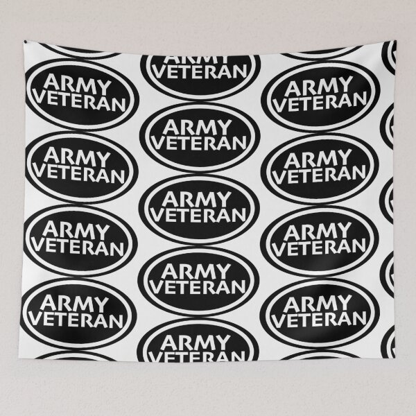 Item preview, Army Veteran print novelty: Military design in black and white print designed and sold by PSST-Design.